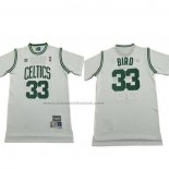 Maglia Manica Corta Boston Celtics Larry Bird No 33 Bianco