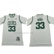 Maglia Manica Corta Boston Celtics Larry Bird No 33 Bianco