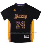 Maglia Manica Corta Los Angeles Lakers Kobe Bryant #24 Nero
