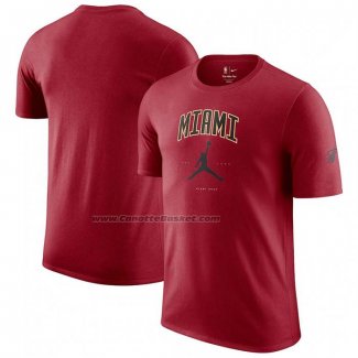 Maglia Manica Corta Miami Heat Essential Citta Rosso