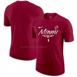 Maglia Manica Corta Miami Heat Rosso