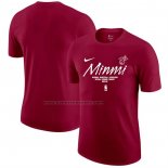 Maglia Manica Corta Miami Heat Rosso