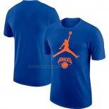 Maglia Manica Corta New York Knicks Essential Jumpman Blu