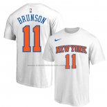 Maglia Manica Corta New York Knicks Jalen Brunson Bianco