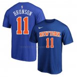 Maglia Manica Corta New York Knicks Jalen Brunson Icon Blu