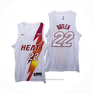 Maglia Miami Heat Jimmy Butler #22 Fashion Royalty Bianco