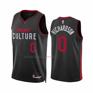 Maglia Miami Heat Josh Richardson #0 Citta 2023-24 Nero