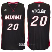 Maglia Miami Heat Justise Winslow #20 Nero