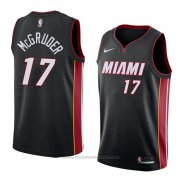 Maglia Miami Heat Rodney Mcgruder #17 Icon 2018 Nero