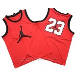 Maglia Michael Jordan #23 Rosso Bianco