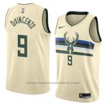 Maglia Milwaukee Bucks Donte Divincenzo #9 Citta 2018 Crema