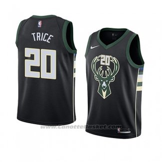 Maglia Milwaukee Bucks Travis Trice #20 Statement 2018 Nero