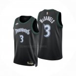 Maglia Minnesota Timberwolves Jaden Mcdaniels No 3 Classic 2025-26 Nero