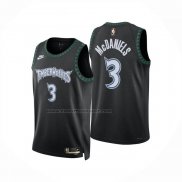 Maglia Minnesota Timberwolves Jaden Mcdaniels No 3 Classic 2025-26 Nero