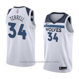 Maglia Minnesota Timberwolves Jared Terrell #34 Association 2018 Bianco