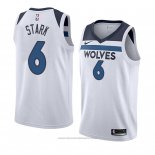 Maglia Minnesota Timberwolves Jonathan Stark #6 Association 2018 Bianco