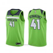 Maglia Minnesota Timberwolves Juancho Hernangomez #41 Statement 2019-20 Verde