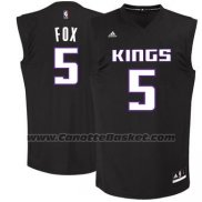 Maglia Moda Nero Sacramento Kings De'Aaron Fox #5 Nero