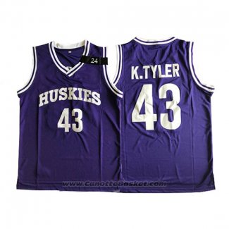 Maglia NCAA Huskies Kenny Tyler #43 Viola