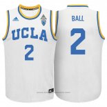 Maglia NCAA UCLA Bruins Lonzo Ball #2 Bianco