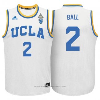 Maglia NCAA UCLA Bruins Lonzo Ball #2 Bianco