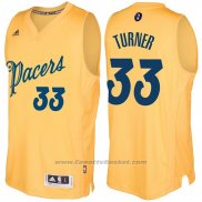 Maglia Natale 2016 Indiana Pacers Myles Turner #33 Or