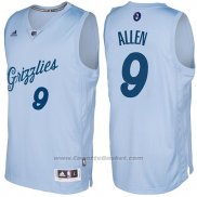 Maglia Natale 2016 Memphis Grizzlies Tony Allen #9 Blu