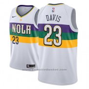 Maglia New Orleans Pelicans Anthony Davis #23 Citta 2018-19 Bianco