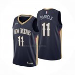 Maglia New Orleans Pelicans Dyson Daniels No 11 Icon 2024-25 Blu