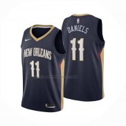 Maglia New Orleans Pelicans Dyson Daniels No 11 Icon 2024-25 Blu
