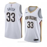 Maglia New Orleans Pelicans Garlon Verde #33 Association 2018 Bianco