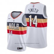 Maglia New Orleans Pelicans Jason Smith #14 Earned Bianco