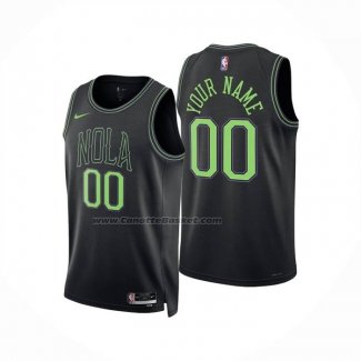 Maglia New Orleans Pelicans Personalizzate Citta 2025-26 Nero