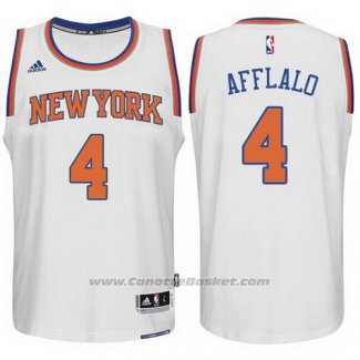 Maglia New York Knicks Arron Afflalo #4 Bianco