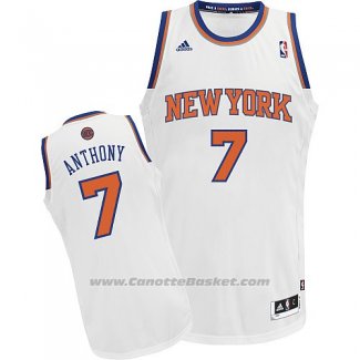 Maglia New York Knicks Carmelo Anthony #7 Bianco