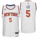 Maglia New York Knicks Courtney Lee #5 Bianco