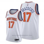 Maglia New York Knicks Iggy Brazdeikis #17 Association 2019-20 Bianco