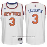 Maglia New York Knicks Jose Calderon #3 Bianco