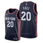 Maglia New York Knicks Kevin Knox #20 Citta 2019 Blu