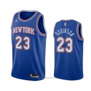 Maglia New York Knicks Mitchell Robinson #23 Statement 2020-21 Blu