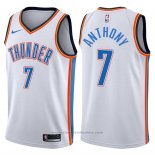 Maglia Oklahoma City Thunder Carmelo Anthony #7 2017-18 Bianco