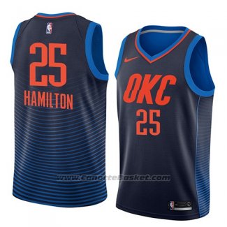 Maglia Oklahoma City Thunder Daniel Hamilton #25 Statement 2018 Blu