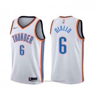 Maglia Oklahoma City Thunder Hamidou Diallo #6 Association Bianco