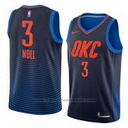 Maglia Oklahoma City Thunder Nerlens Noel #3 Statement 2018 Blu