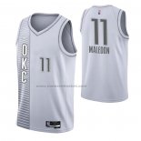 Maglia Oklahoma City Thunder Theo Maledon NO 11 Citta 2021-22 Bianco