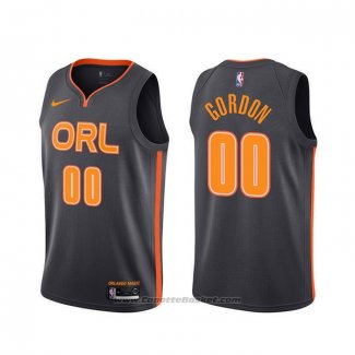 Maglia Orlando Magic Aaron Gordon #00 Citta 2019-20 Nero