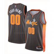 Maglia Orlando Magic Personalizzate Citta 2021-22 Marrone