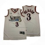 Maglia Philadelphia 76ers Allen Iverson No 3 Bianco