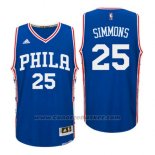 Maglia Philadelphia 76ers Ben Simmons #25 Blu
