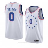 Maglia Philadelphia 76ers Justin Patton #0 Earned 2018-19 Bianco